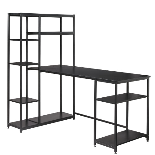 Columbine Multiple Storage Shelves Computer Desk