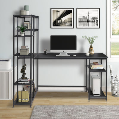 Columbine Multiple Storage Shelves Computer Desk