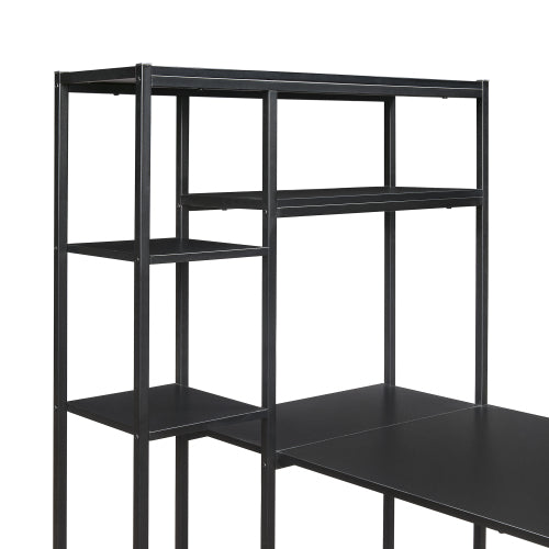 Columbine Multiple Storage Shelves Computer Desk