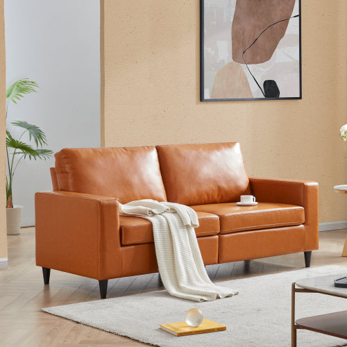 Orisfur Modern Style Leather Sofa 2 Seat