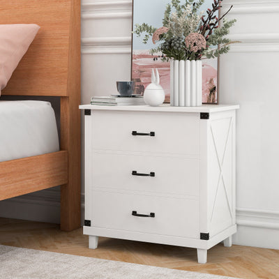 Shiro Nightstand with 3 Drawers