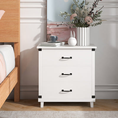 Shiro Nightstand with 3 Drawers