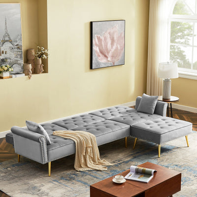 Haruto Velvet Upholstered Sofa