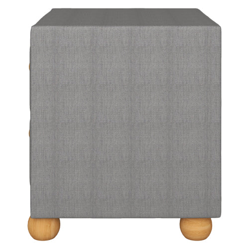 Zane Upholstered Storage Nightstand