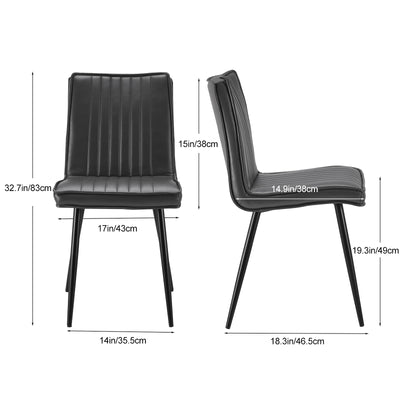 Carman Dining Chair (Glossy, Set of 2/ Set of 4)