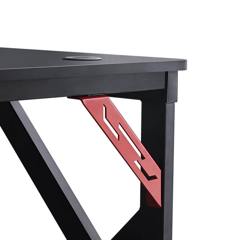 Lemroe Black Gaming Computer Desk with LED Light | Lemroe