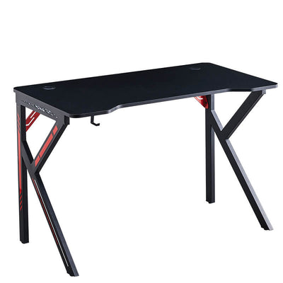 Lemroe Black Gaming Computer Desk with LED Light | Lemroe