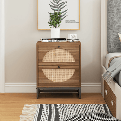 Franty Natural Rattan Nightstand