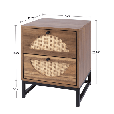 Franty Natural Rattan Nightstand