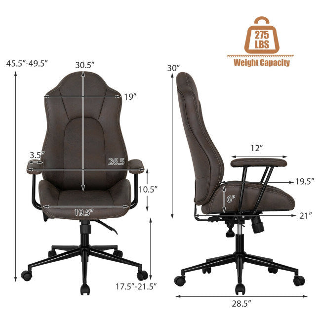 Zubair Adjustable Back Executive Office Chair