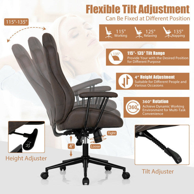 Zubair Adjustable Back Executive Office Chair