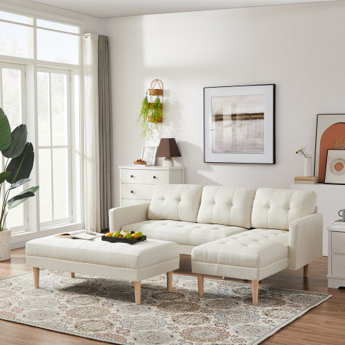 Booker L-shape Sofa with Ottoman