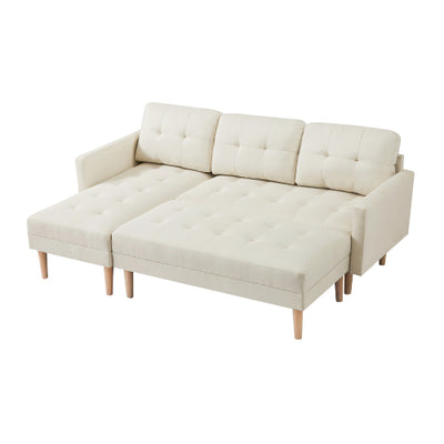 Booker L-shape Sofa with Ottoman