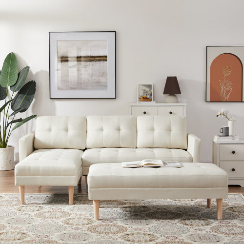 Booker L-shape Sofa with Ottoman